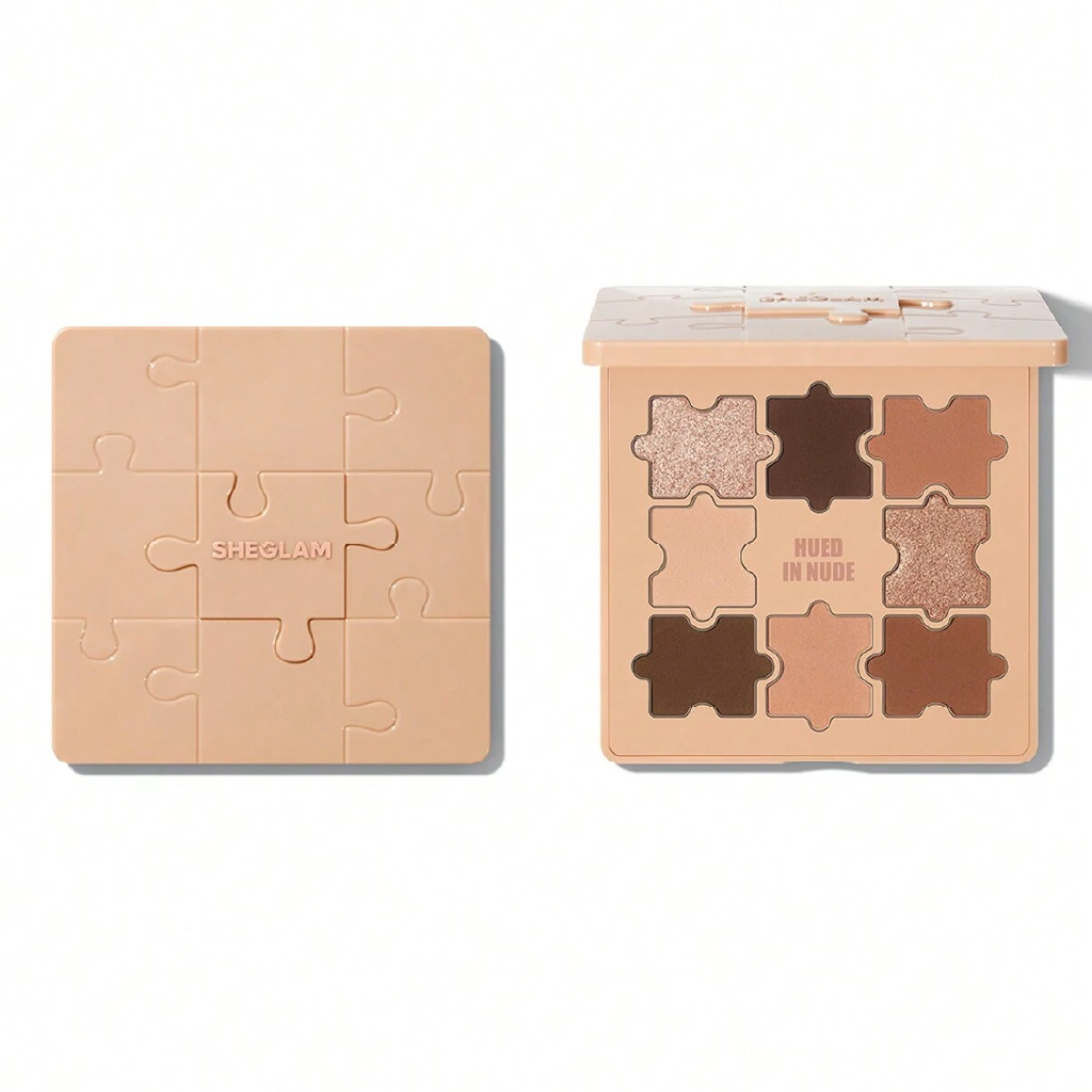 Sheglam Jazy Jigsaw Eyeshadow Palette – Hued in Nude (Blendable Neutrals)