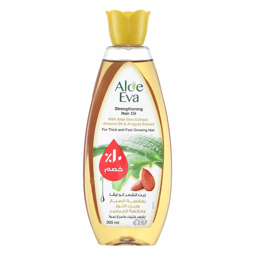 Aloe Eva Aloe Vera Almonds And Arugula Extract Strengthening Hair Oil 300ml