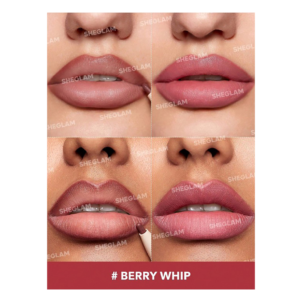 Sheglam Glam 101 Lipstick & Liner Duo – Berry Whip (Define + Fill)
