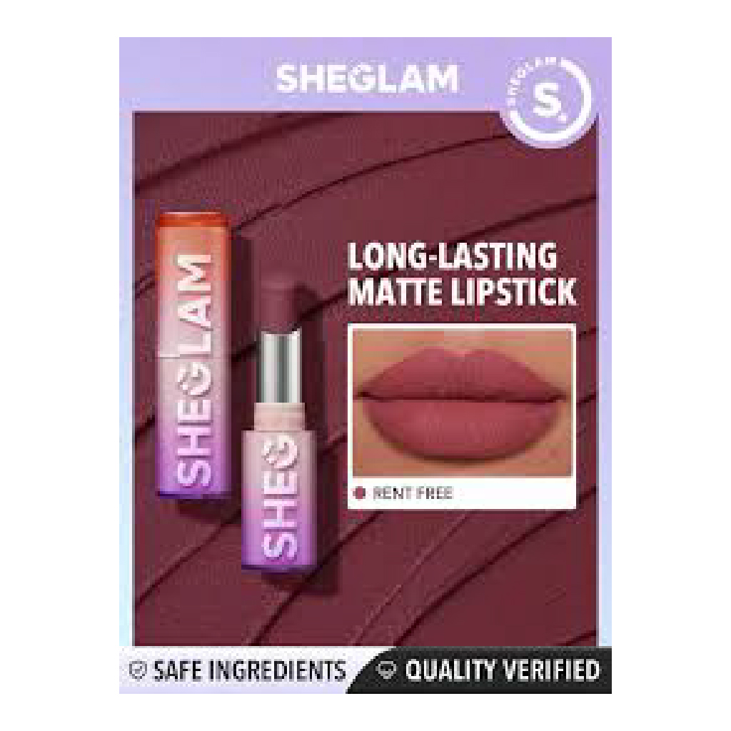 Sheglam Dynamatte Boom Long-Lasting Matte Lipstick – Rent Free