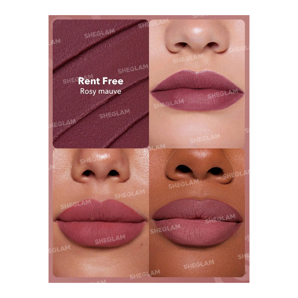 Sheglam Dynamatte Boom Long-Lasting Matte Lipstick – Rent Free