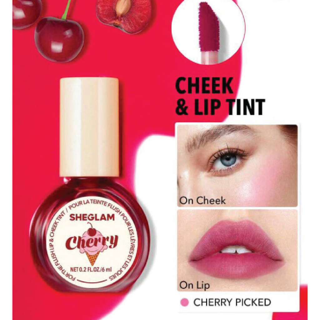 Sheglam For the Flush Lip & Cheek Tint – Cherry Picked (Sheer Stain)