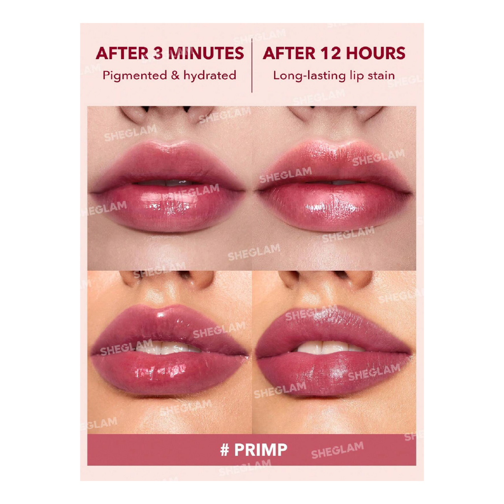 Sheglam Take a Hint Lip Tint – Primp (Sheer, Moisturizing Tint)