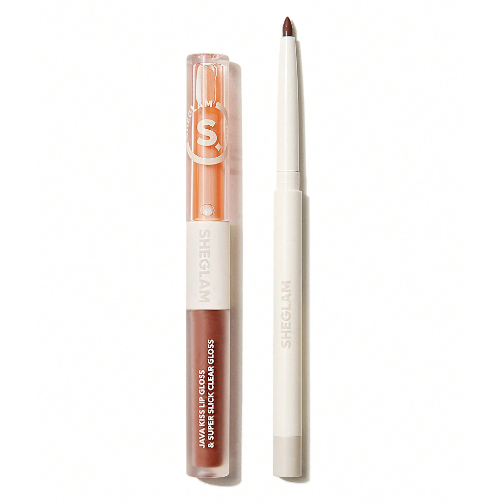 Sheglam Soft 90s Glam Lip Liner & Lip Duo Set – Moody Taupe (Retro Nude)
