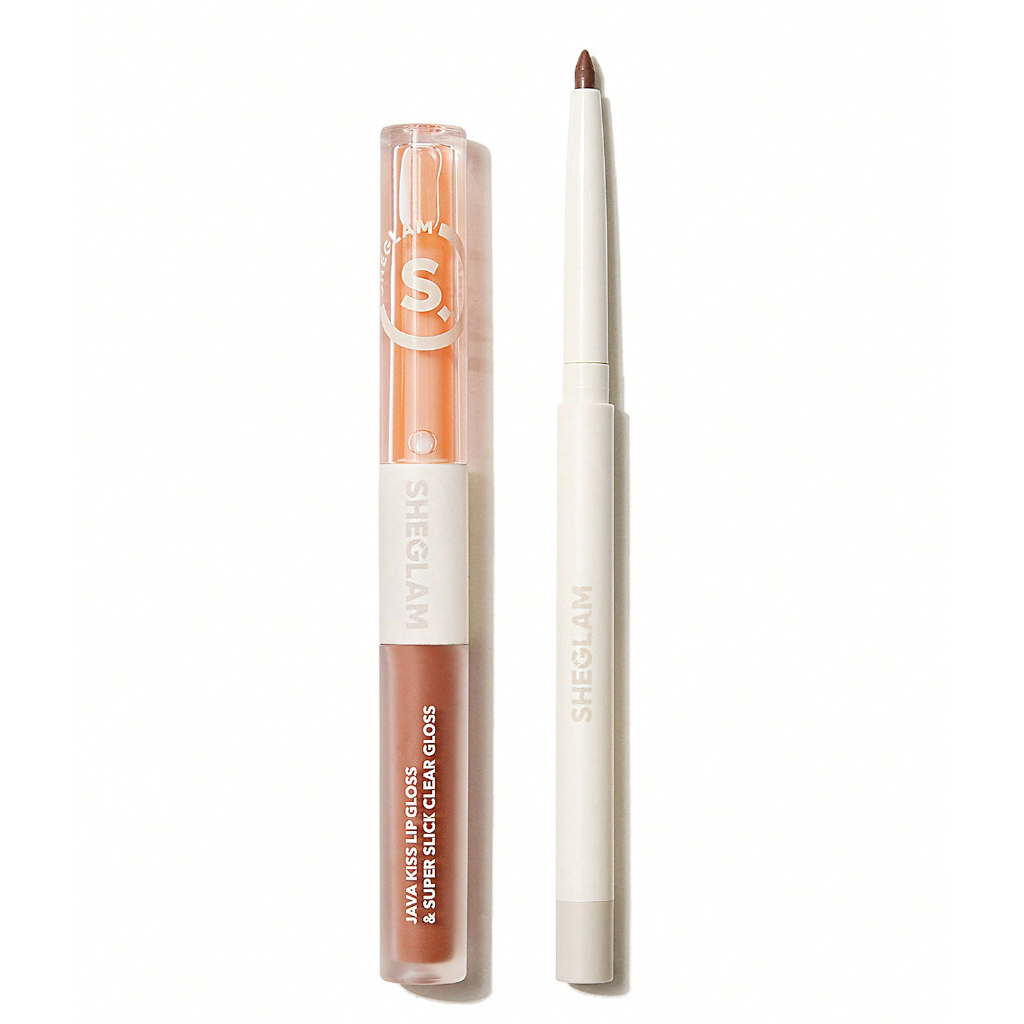 Sheglam Soft 90s Glam Lip Liner & Lip Duo Set – Pouty Nude (Retro Nude)