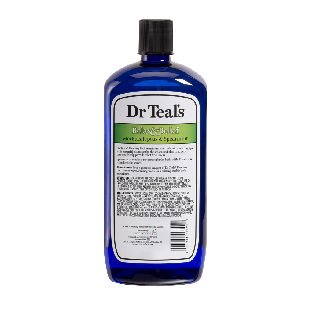 DR TEAL'S FOAMING BATH EUCALYPTUS CALM RELIEF 1000ML