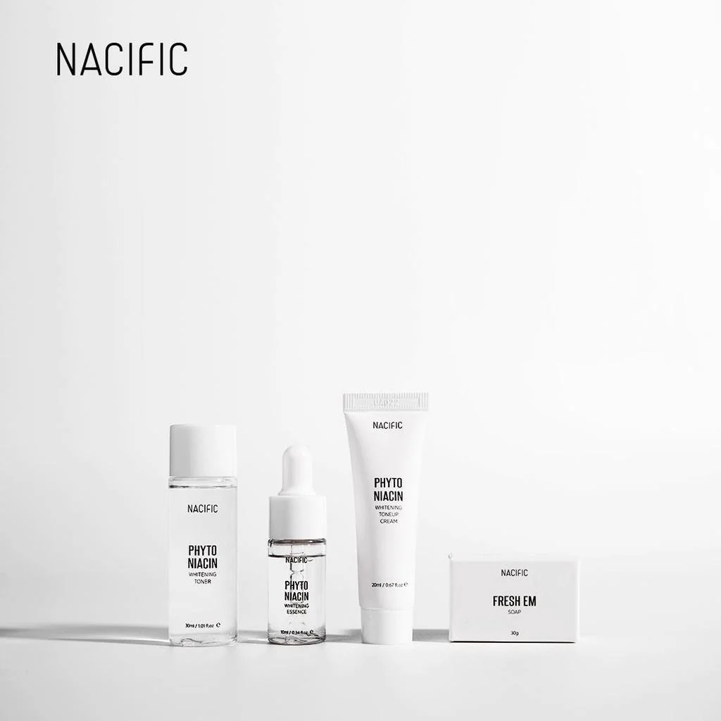 Nacific, Phyto Niacin Whitening Kit, Skin brightening kit with niacinamide and plant extracts