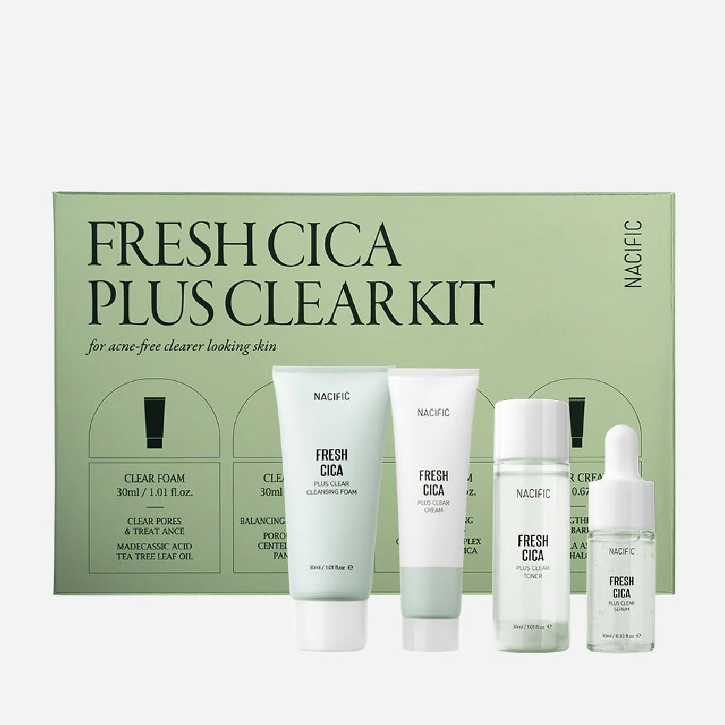 Nacific Fresh Cica Plus Clear Kit – Skincare Kit