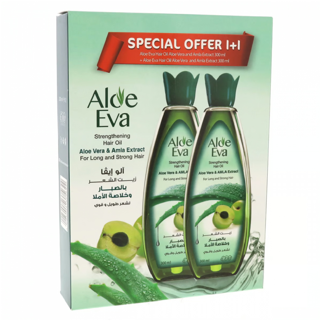 Aloe Eva Hair Oil Aloe Vera & Amla Extract Special Offer 11 300 Ml300 ml Free
