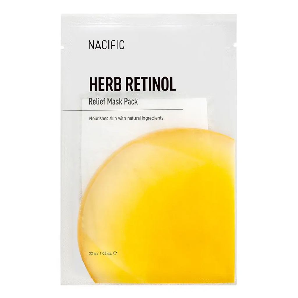 Nacific, Herb Retinol Relief Mask, Soothing mask with retinol and herbal extracts, 30g
