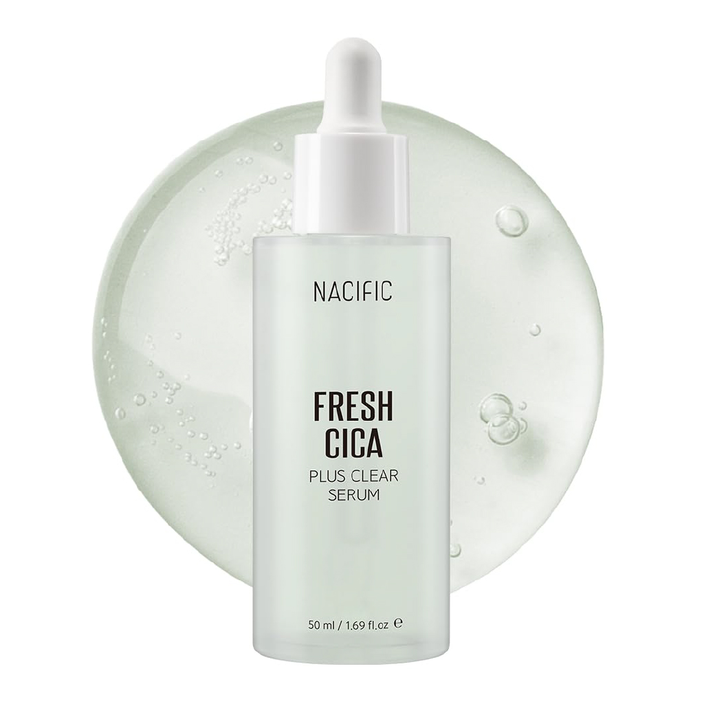 Nacific, Fresh Cica Plus Clear Serum, Soothing serum for sensitive and irritated skin, 50ml