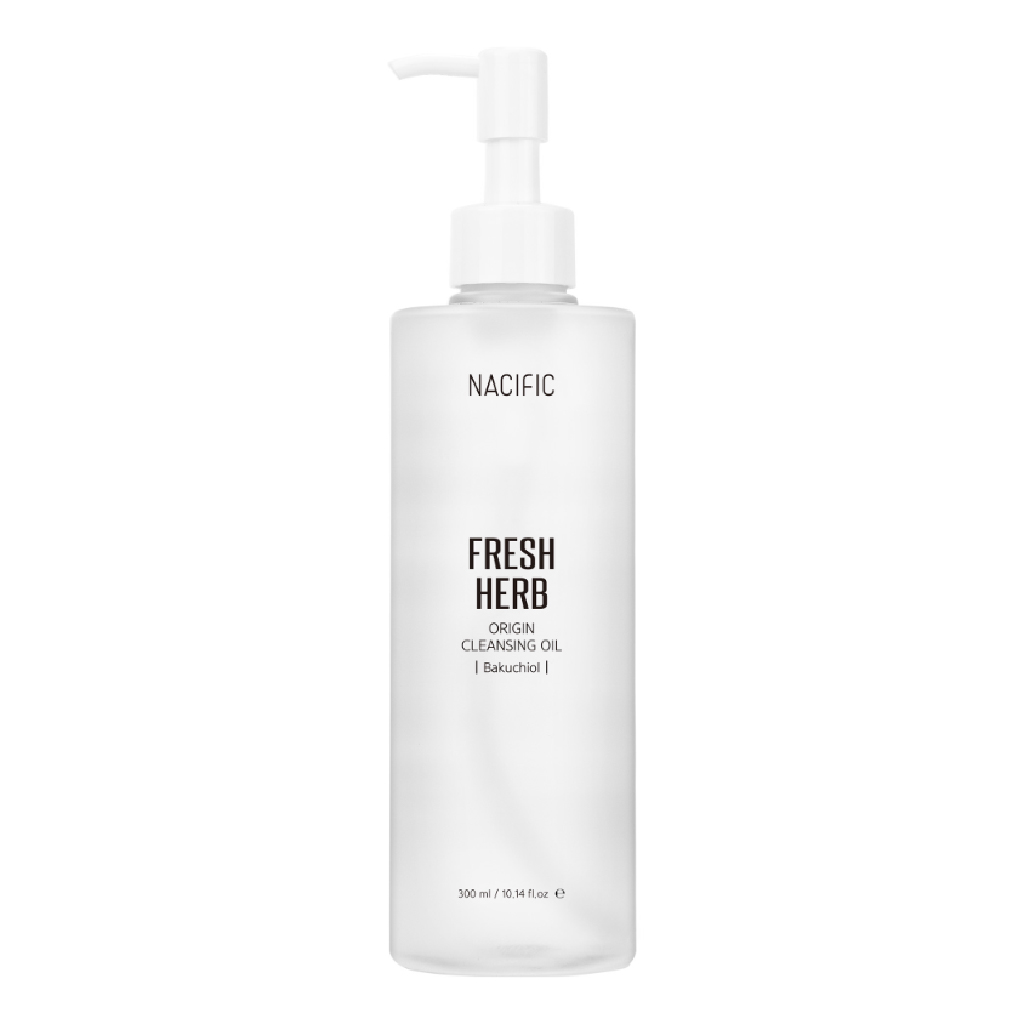 Nacific, Fresh Herb Origin Cleansing Oil, Bakuchiol Skin Cleanser, 300 ml