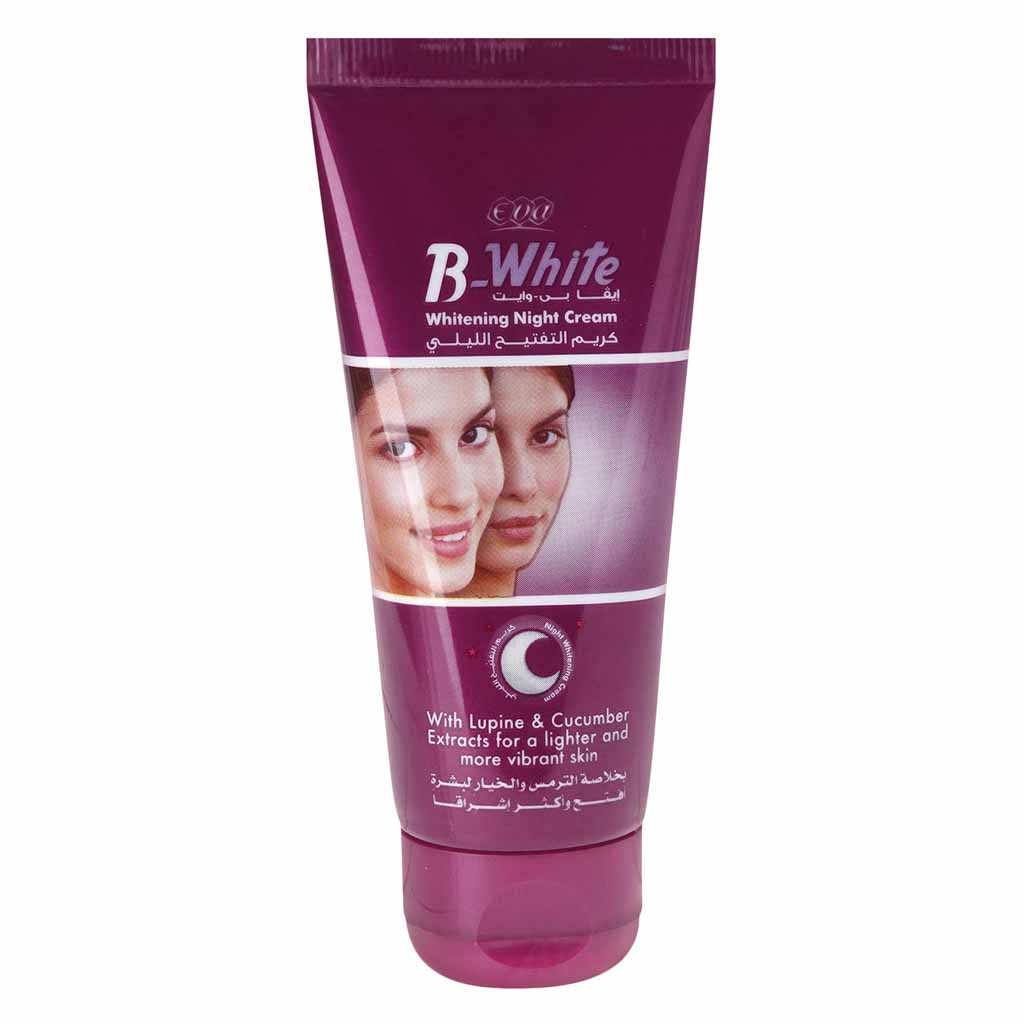 Eva, B-White Whitening Night Cream, Brightening night cream for even skin tone, 50 ml