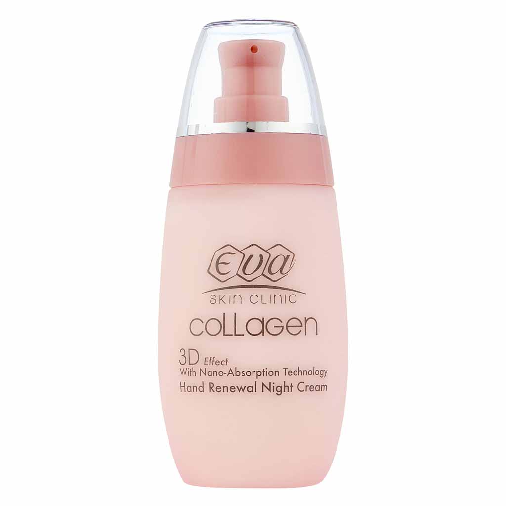 Eva Skin Clinic, Anti-Ageing Collagen 3D Effect Hand Renewal Night Cream, Intensive hand cream for youthful skin, 100ml