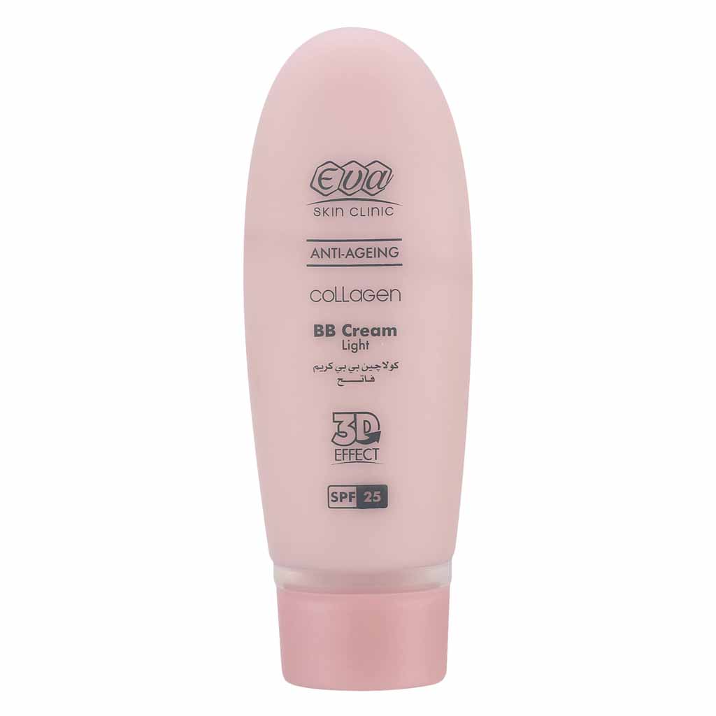 Eva Skin Clinic, Anti-Ageing Collagen 3D Effect BB Cream Light SPF 25, Light tinted BB cream with collagen and SPF, 50ml