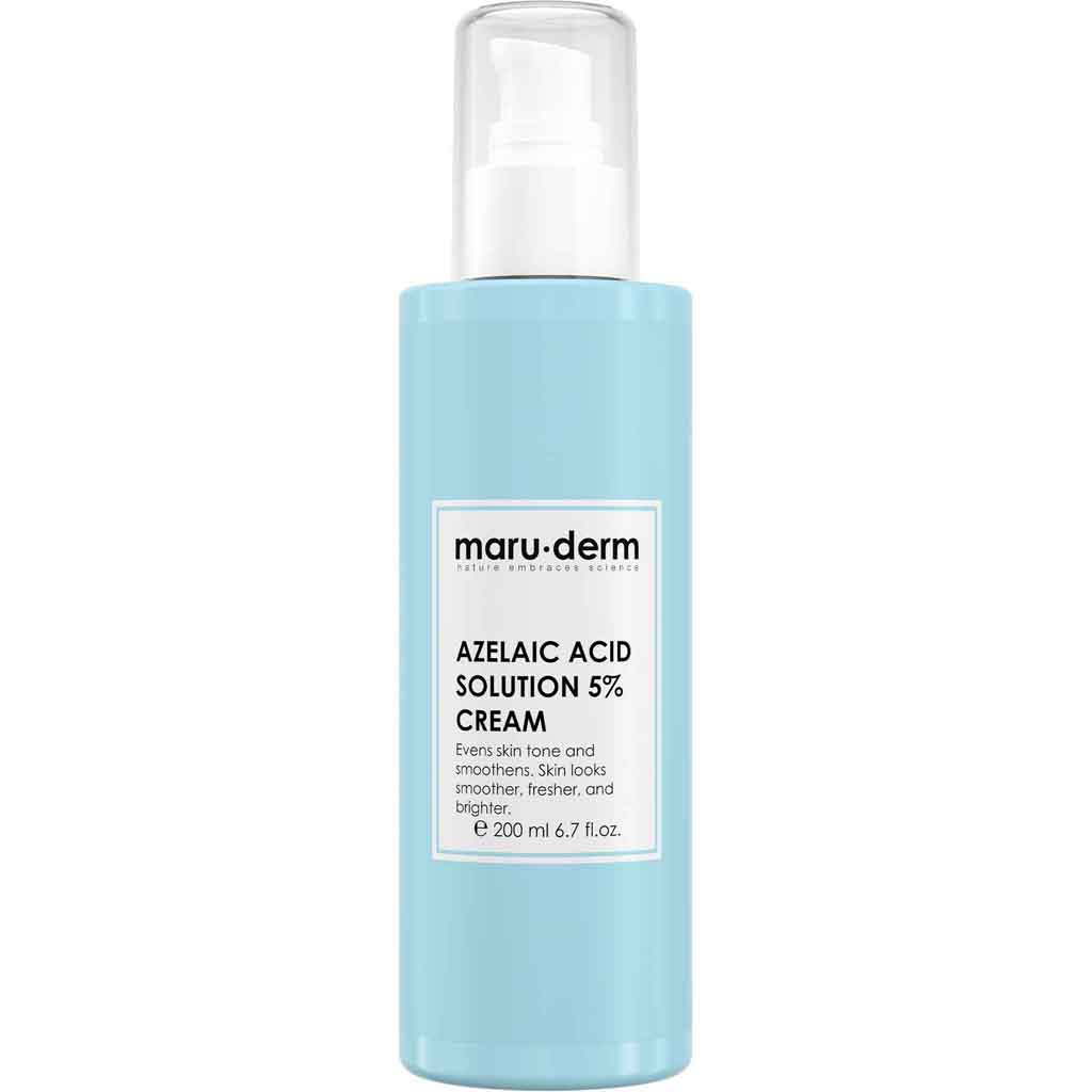 Maruderm, Azelaic Acid Solution 5% Cream, Anti-inflammatory cream for acne and pigmentation, 200ml