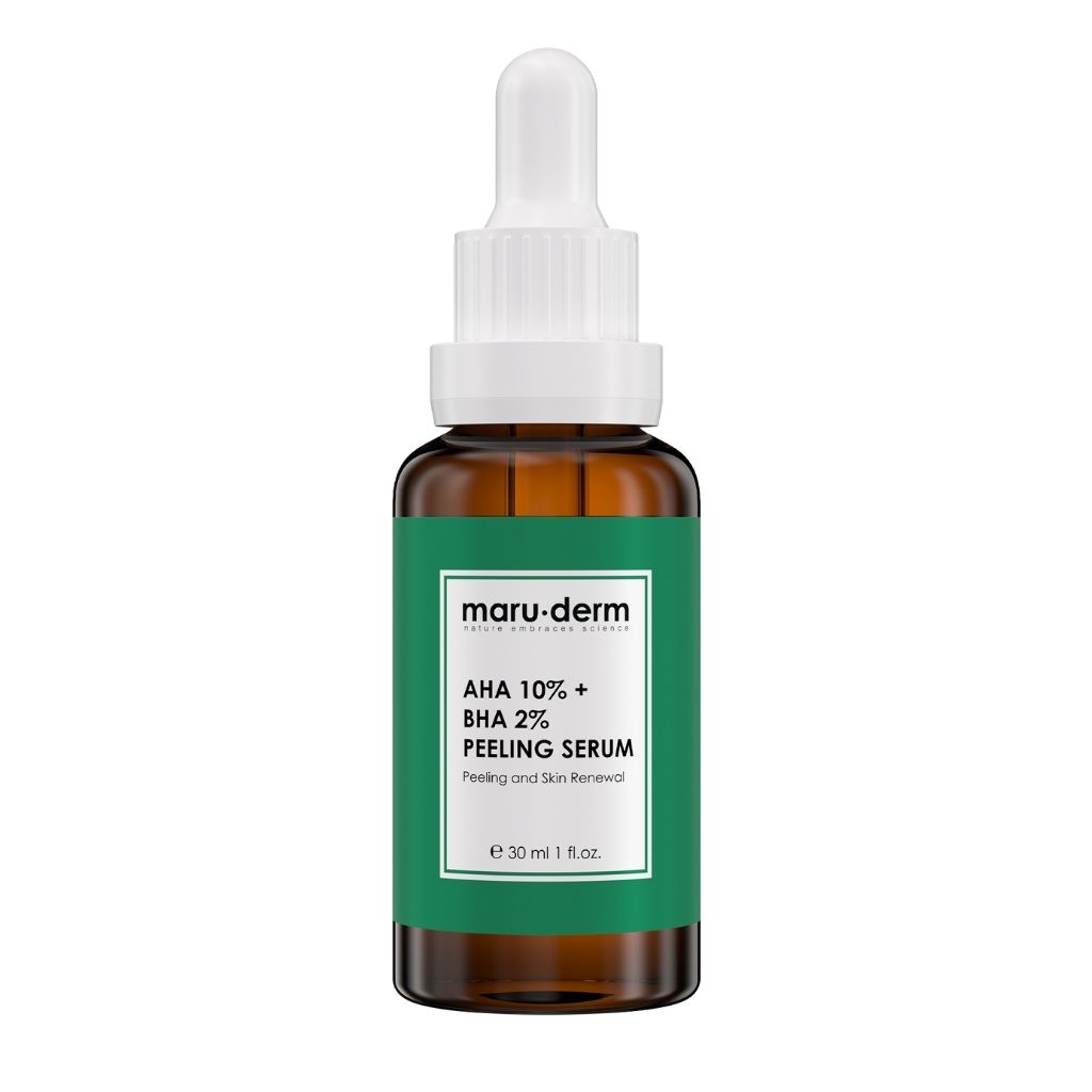 Maruderm, AHA 10% and BHA 2% Peeling Serum, Exfoliating serum for skin renewal, 30ml