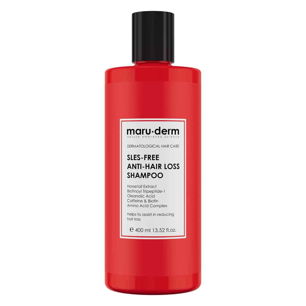 Maruderm, Sulfate-Free Anti-Hair Loss Shampoo, Gentle shampoo to reduce hair loss, 400ml