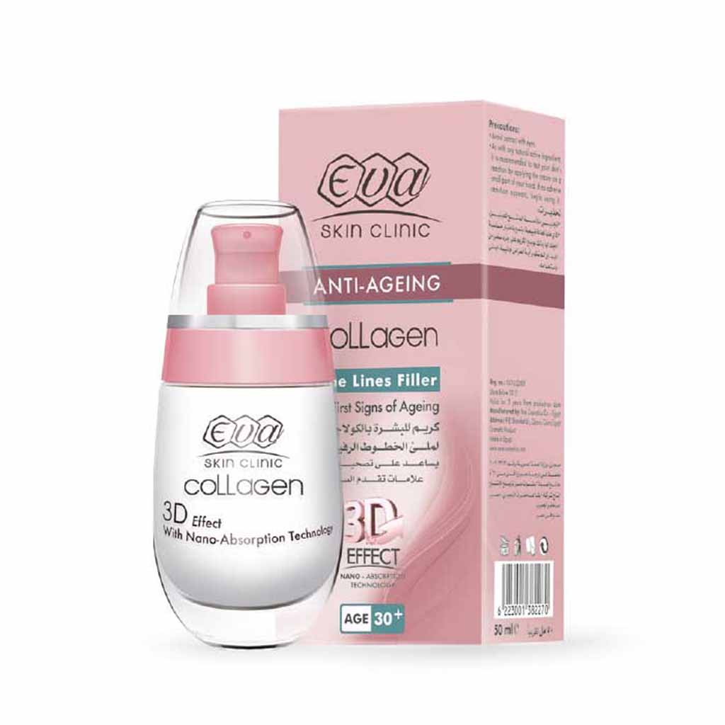 Eva Skin Clinic, Collagen Fine Lines Filler Cream, Anti-aging cream to reduce fine lines, 50ml