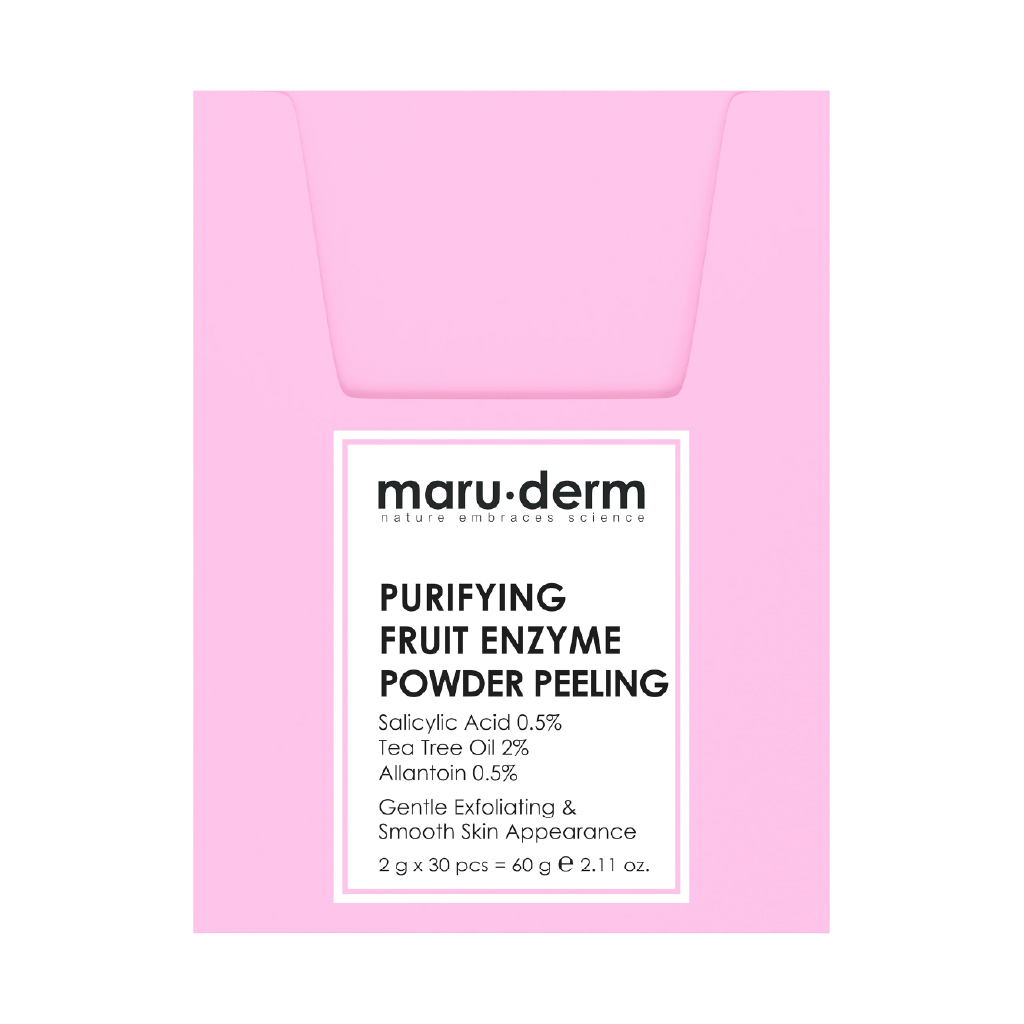 Maruderm, Purifying Fruit Enzyme Powder Peeling, Deep cleansing exfoliating powder with fruit enzymes, 60g