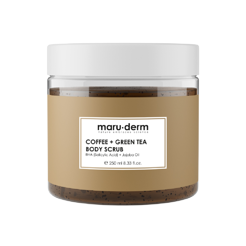 Maruderm, Coffee Extract + Green Tea Body Scrub, Invigorating body scrub with coffee and green tea, 250ml