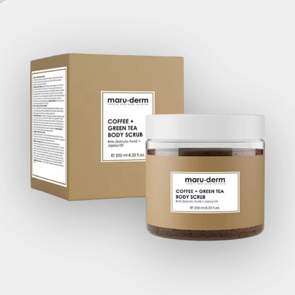 Maruderm, Coffee Extract + Green Tea Body Scrub, Invigorating body scrub with coffee and green tea, 250ml