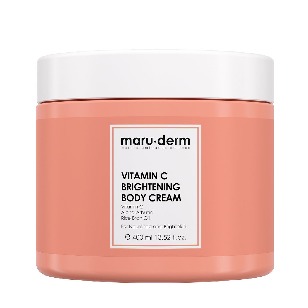 Maruderm, Vitamin C Brightening Body Cream, Skin brightening and moisturizing body cream, 400ml
