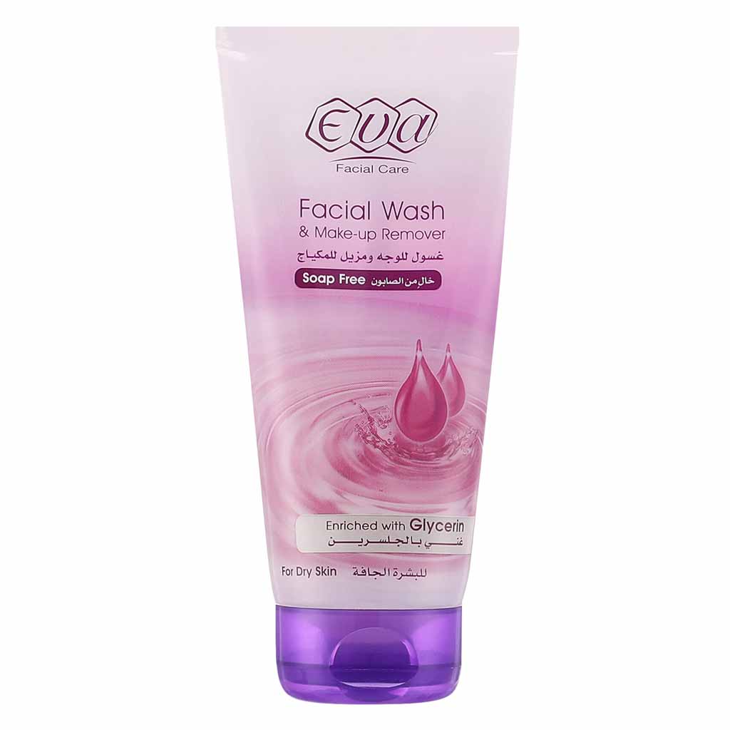 Eva Facial Care Face Wash And Makeup Remover With Glycerin For Dry Skin 150ml