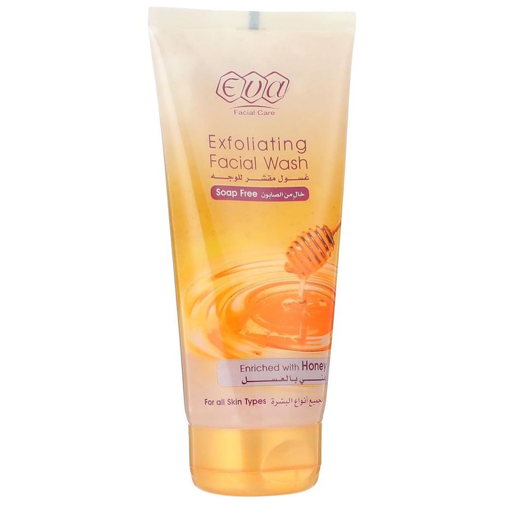 Eva Facial Care Exfoliating Facial Wash Soap Free Enriched With Honey 150 ml