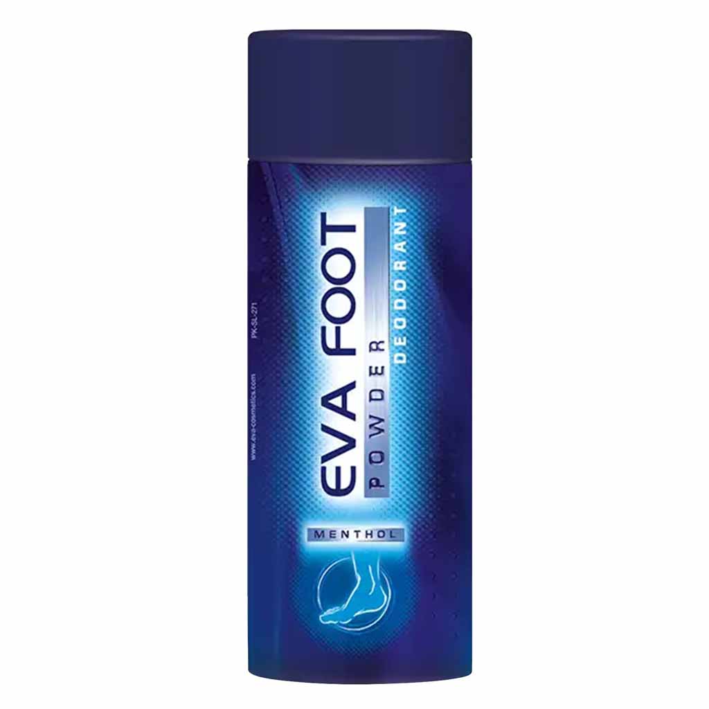 Eva, Menthol Foot Powder Deodorant, Cooling foot powder for odor and freshness, 50 g