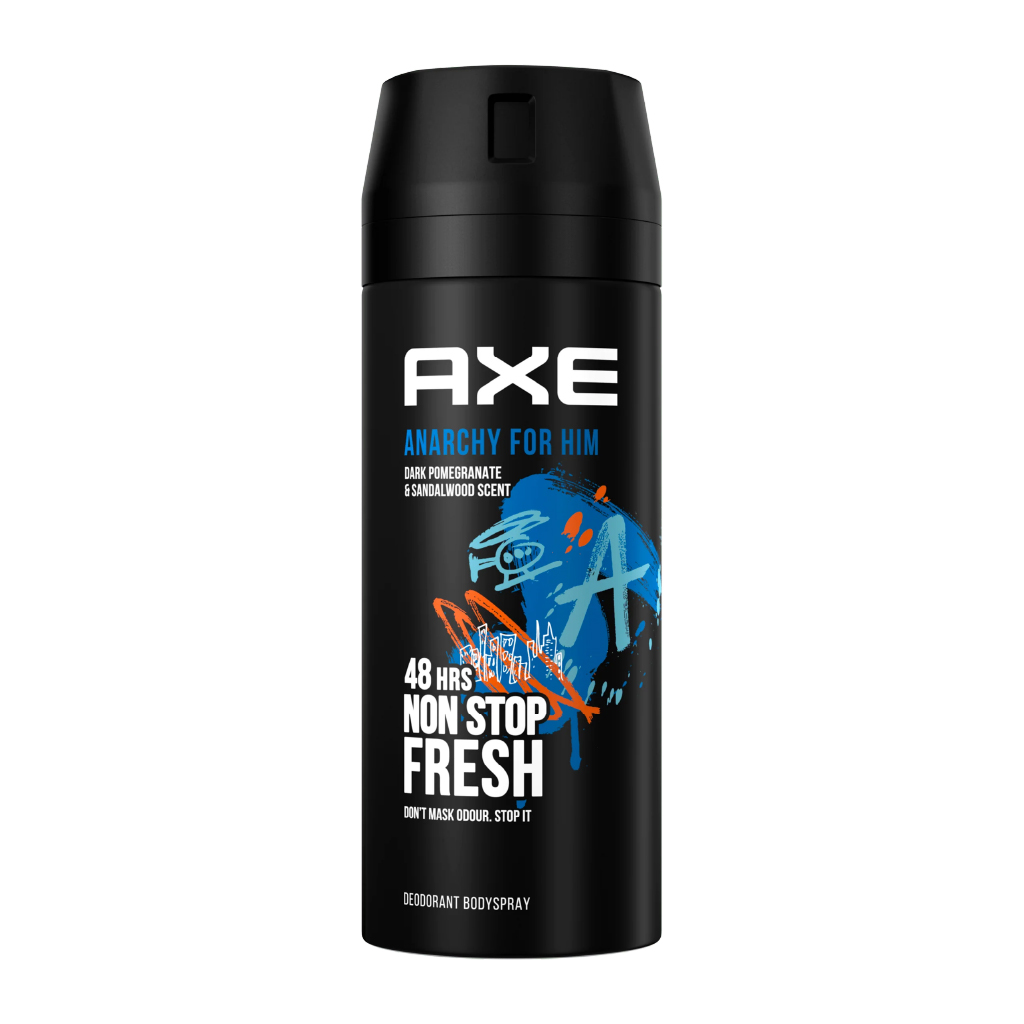 Axe, Deodorant Spray Anarchy, Long-lasting body spray with fresh scent, 120ml