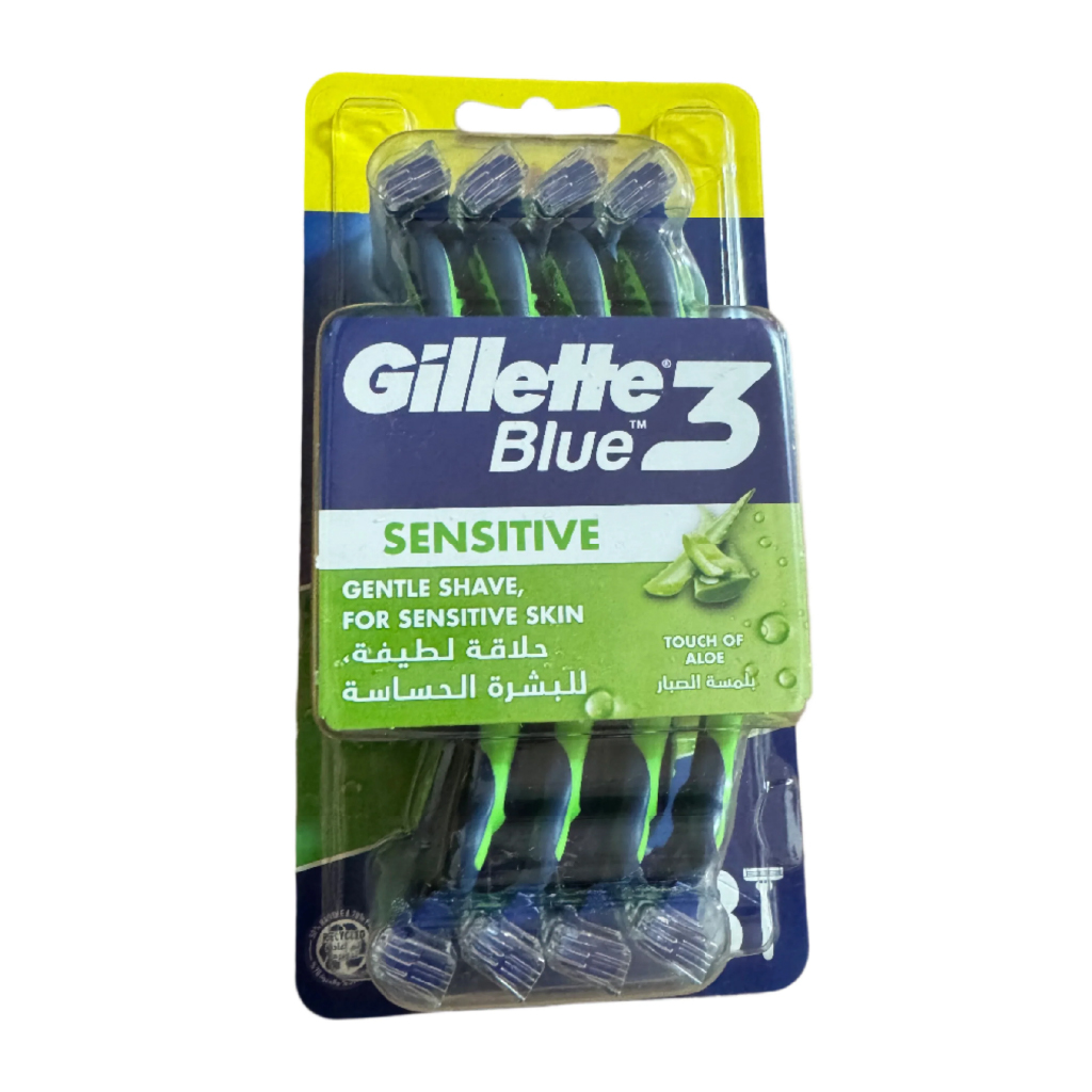 GILLETE BLUE 3 SENSITVE TOUCH OF ALOE (8)