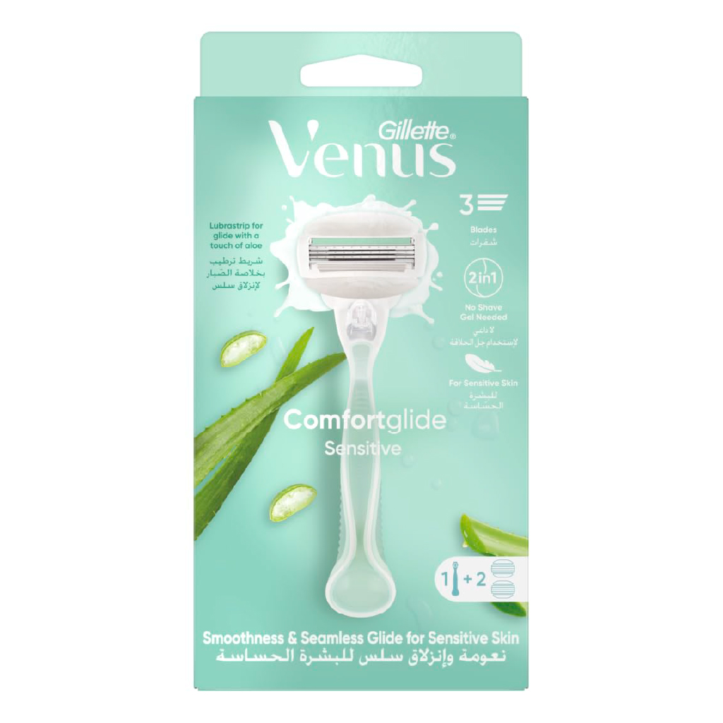 GILLETE VENUS 3 BLADES 2IN1 COMFORTGLIDE SENSITIVE
