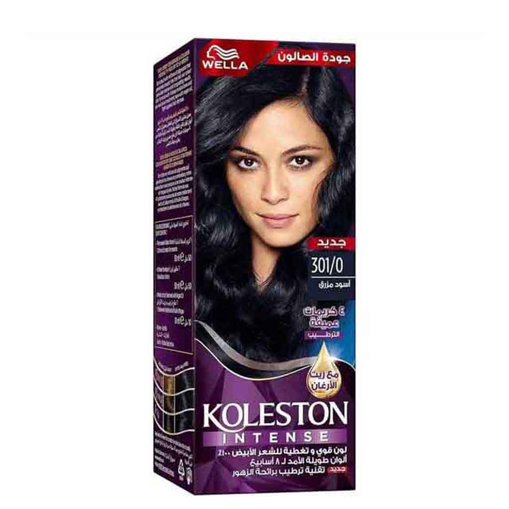 Koleston HC, Blue Black Hair Color, Permanent hair dye in blue black shade, 3010