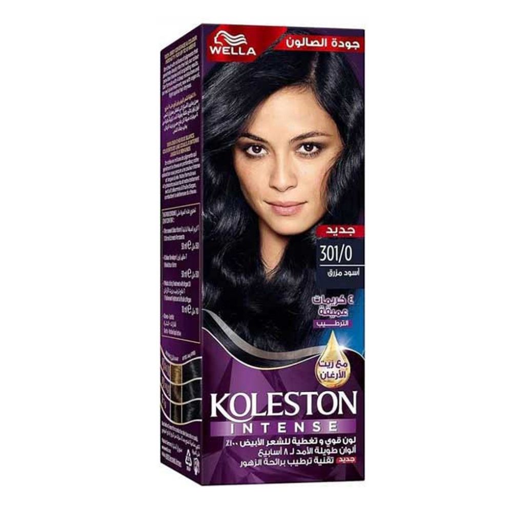 Koleston HC, Blue Black Hair Color, Permanent hair dye in blue black shade, 3010