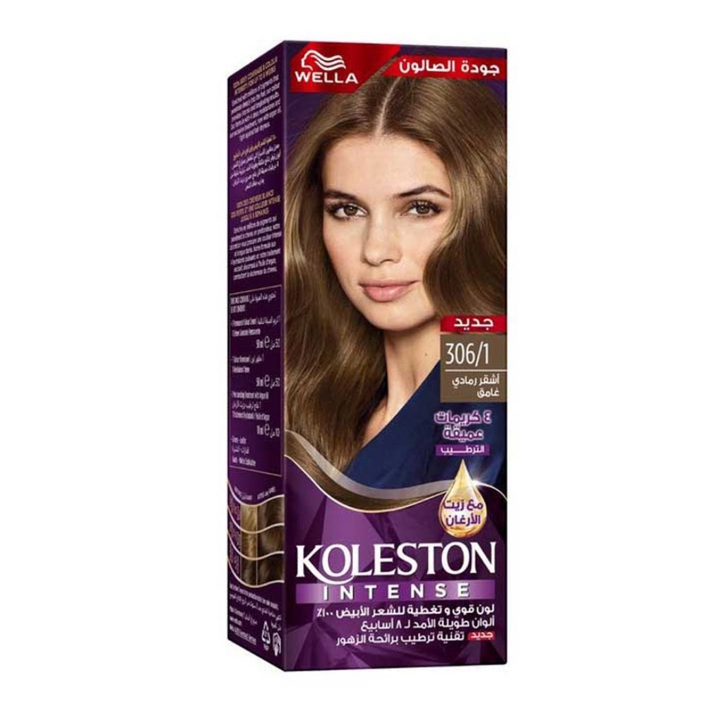 Koleston HC, Dark Ash Blonde 3061 Hair Color, Permanent dark ash blonde hair dye shade 3061