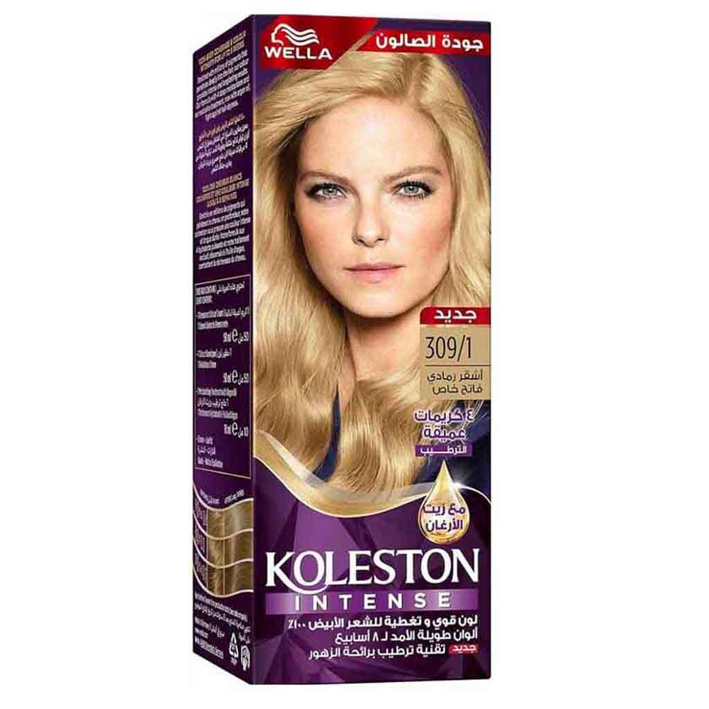 Koleston HC, Ash Light Hair Color, Permanent hair dye in ash light shade, 3091