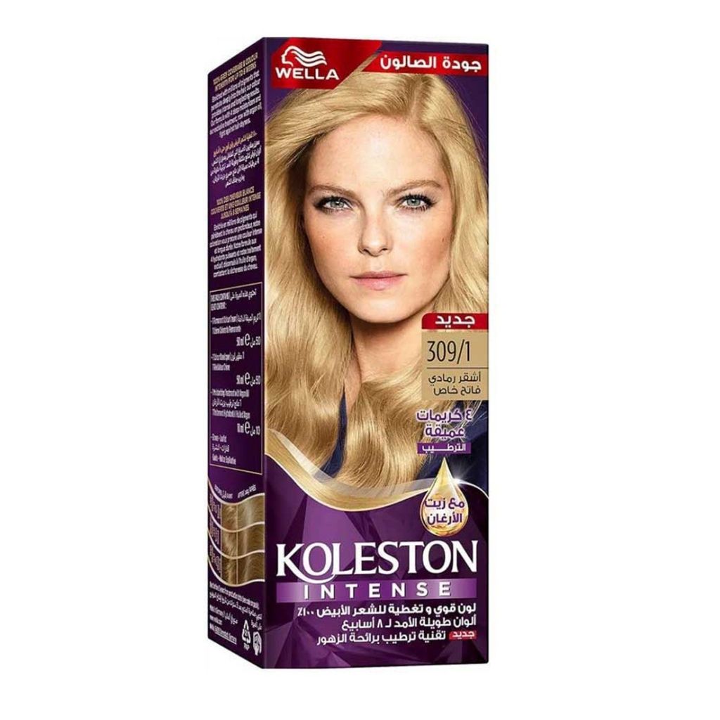 Koleston HC, Ash Light Hair Color, Permanent hair dye in ash light shade, 3091