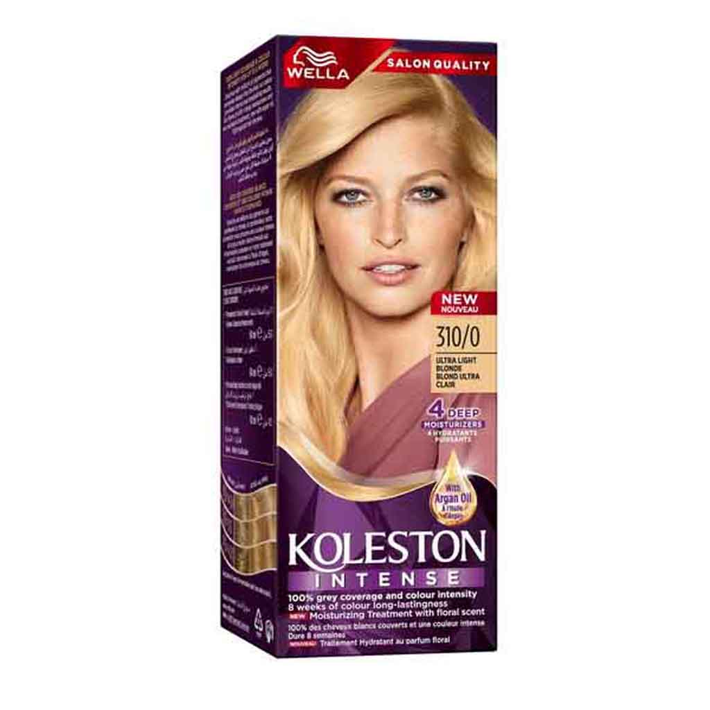 Koleston HC, Platinum Blonde Hair Color 3100, Permanent platinum blonde hair dye shade 3100