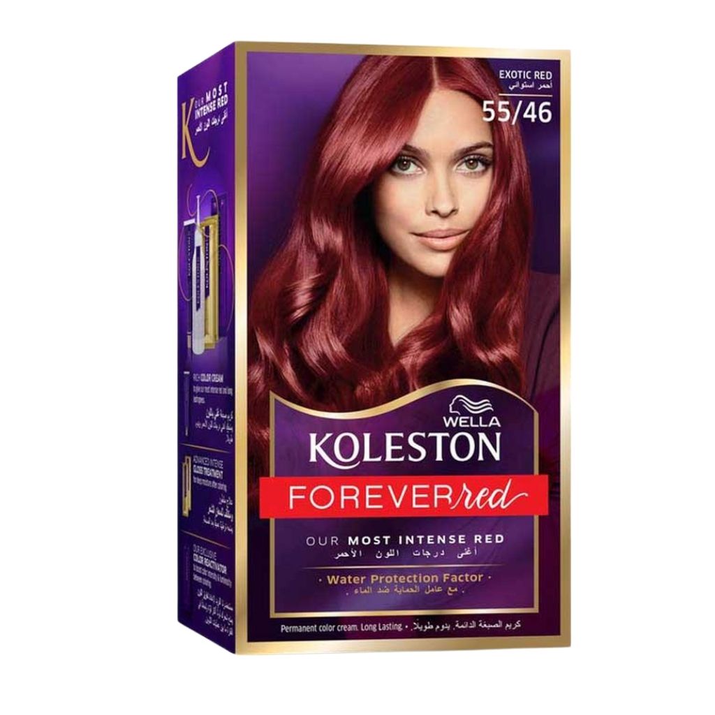 Koleston HC, Kit Exored Red Hair Color, Complete red hair dye kit, 5546