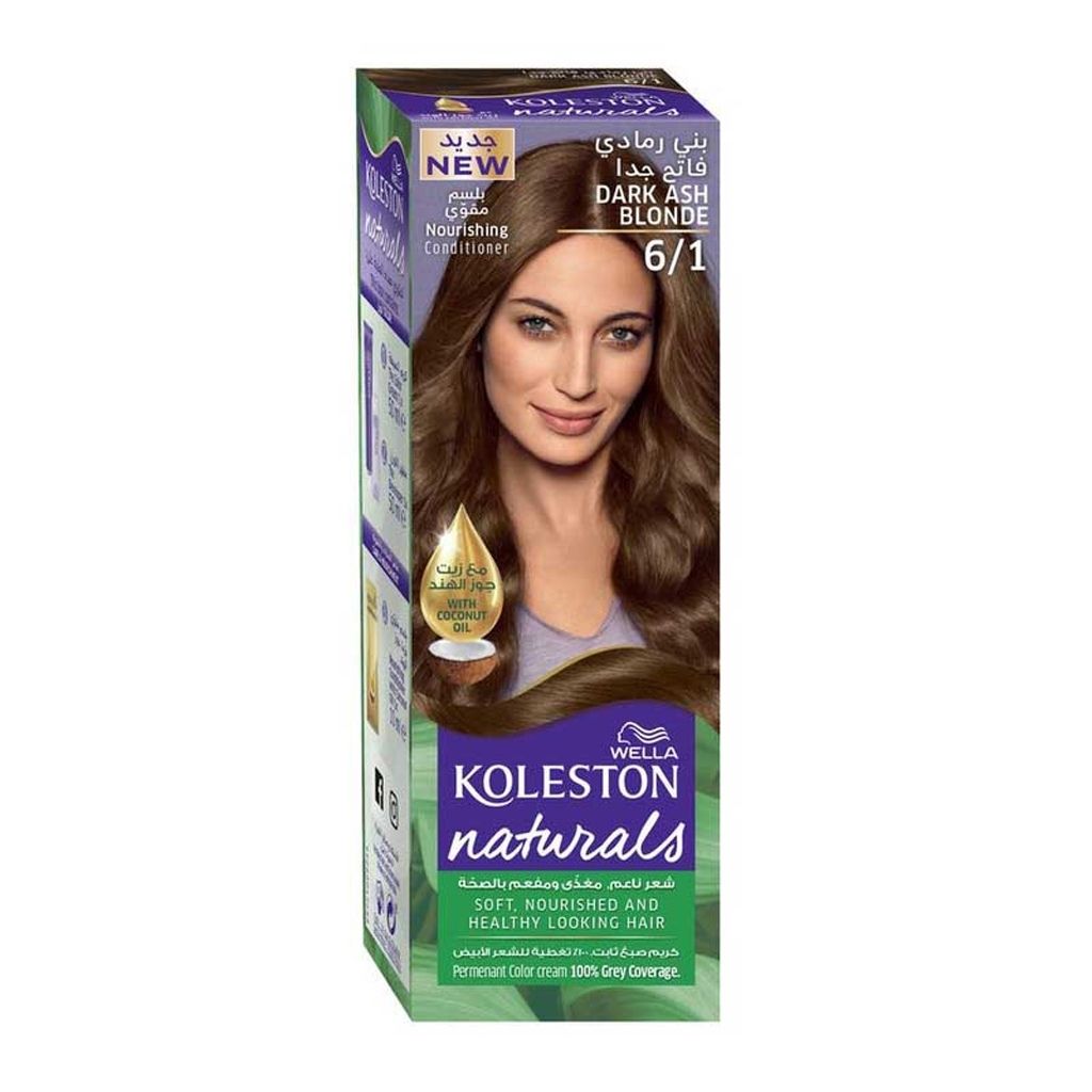 Koleston HC, Light Ash 61 Hair Color, Permanent light ash hair dye shade 61