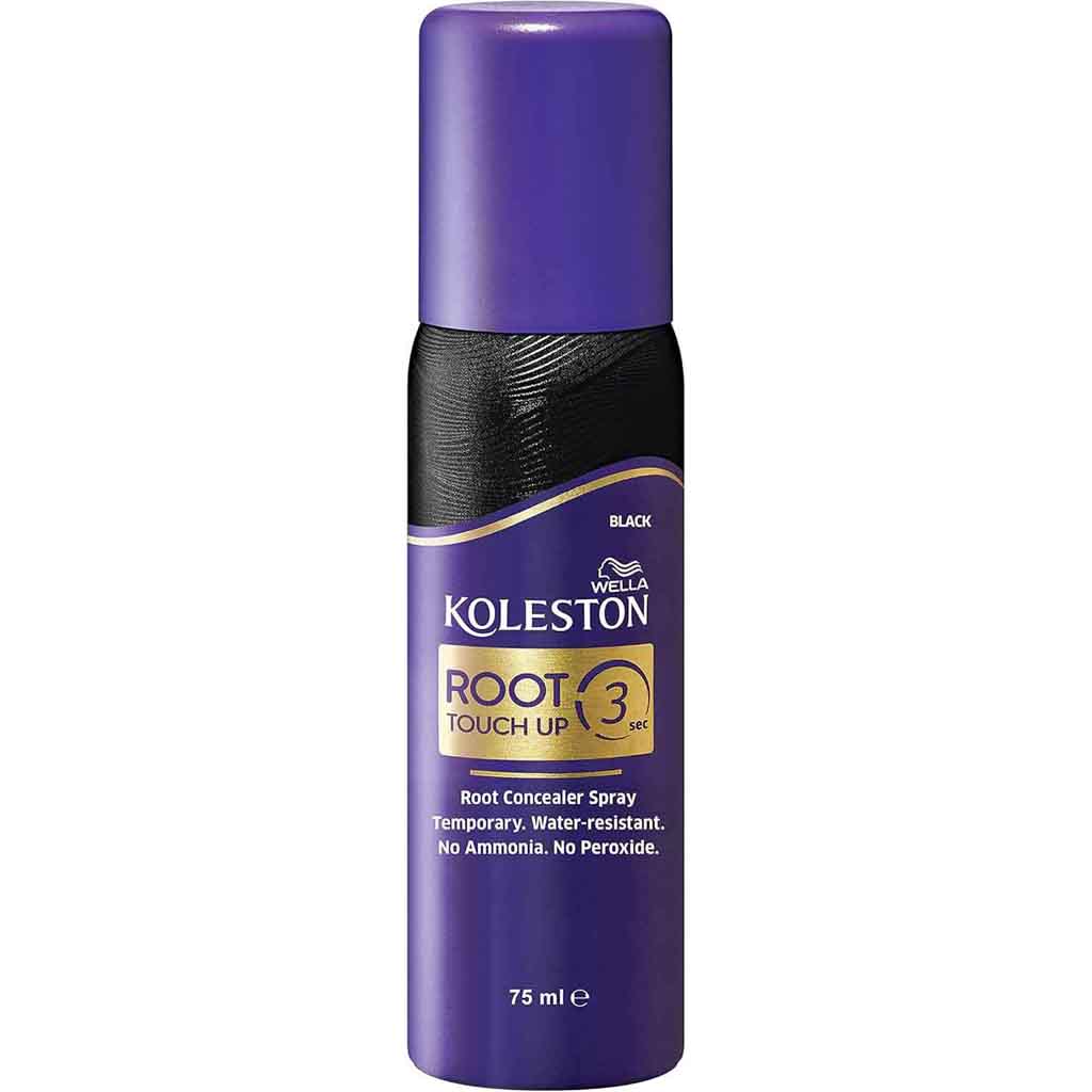 Koleston, Ready-To-Use Black Spray, Instant black hair color spray, 75ml