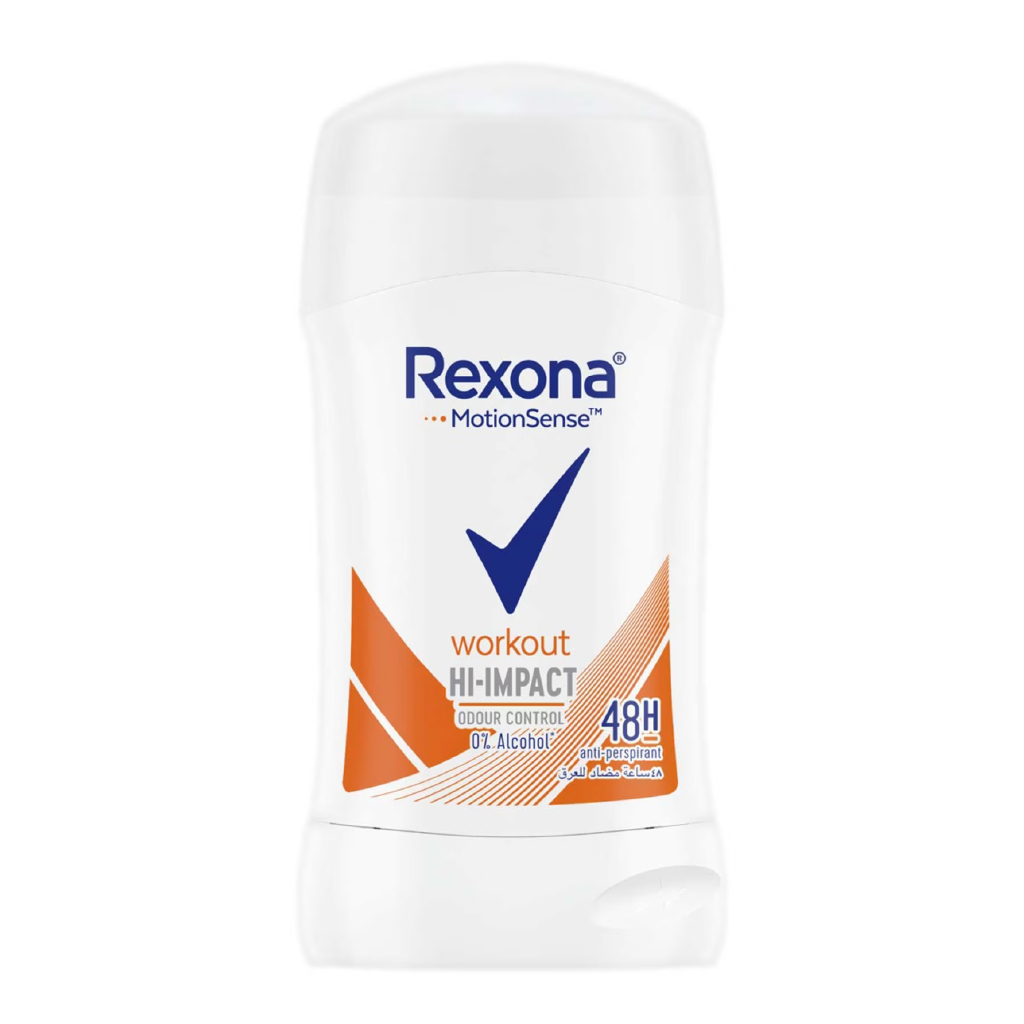 Rexona, Deodorant Stick Workout Women, Long-lasting workout deodorant for women, 40g