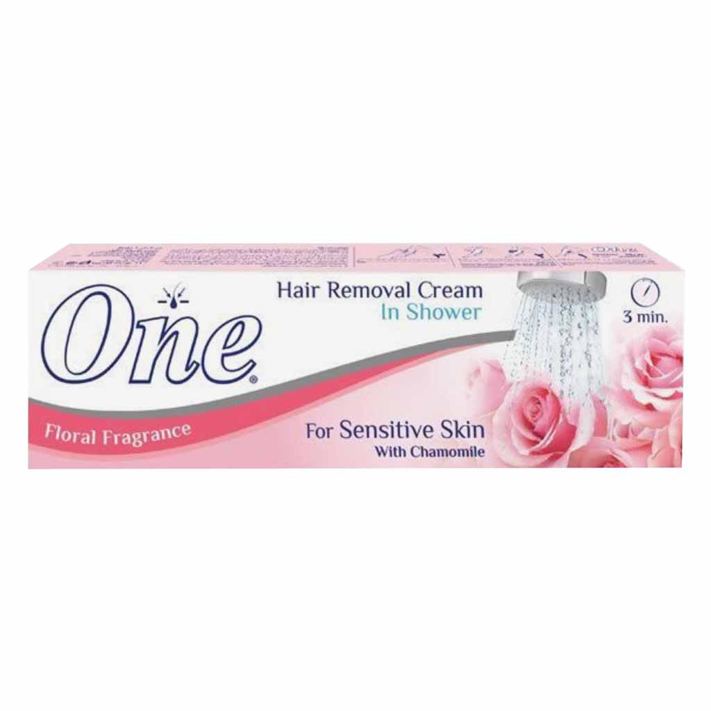 One, Chamomile In Shower Hair Removal Cream, Gentle hair removal cream with soothing chamomile, 90 g