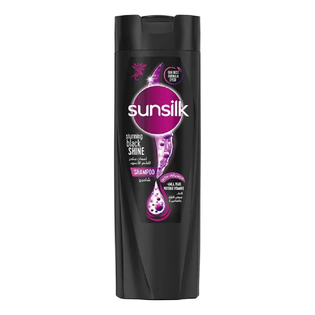 SUNSILK SH BLACK SHINE 190ML