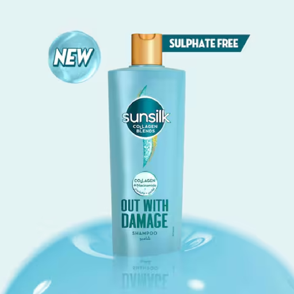 SUNSILK SH OUT WITH DAMAGE 350ML