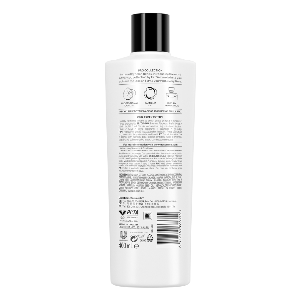 Tresemme, Conditioner Clear Shineplex, Shine enhancing hair conditioner, 400ml