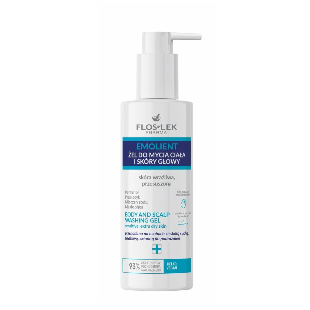 Floslek, Emollient Body Balm for Extra Dry Skin, Intensive moisturizing balm for very dry skin, 175ml