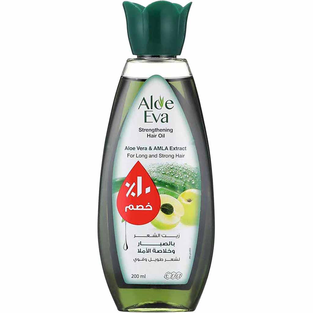 Aloe Eva Hair Oil with Aloe Vera and Amla Extract - 200 ml with Extra 10