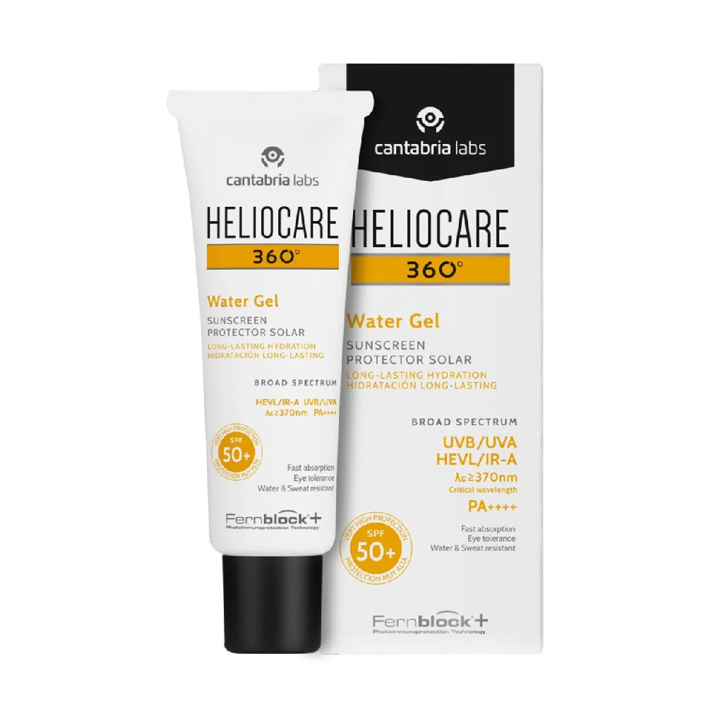 Helio, 360º Water Gel SPF 50+, Lightweight water gel sunblock, 50ml